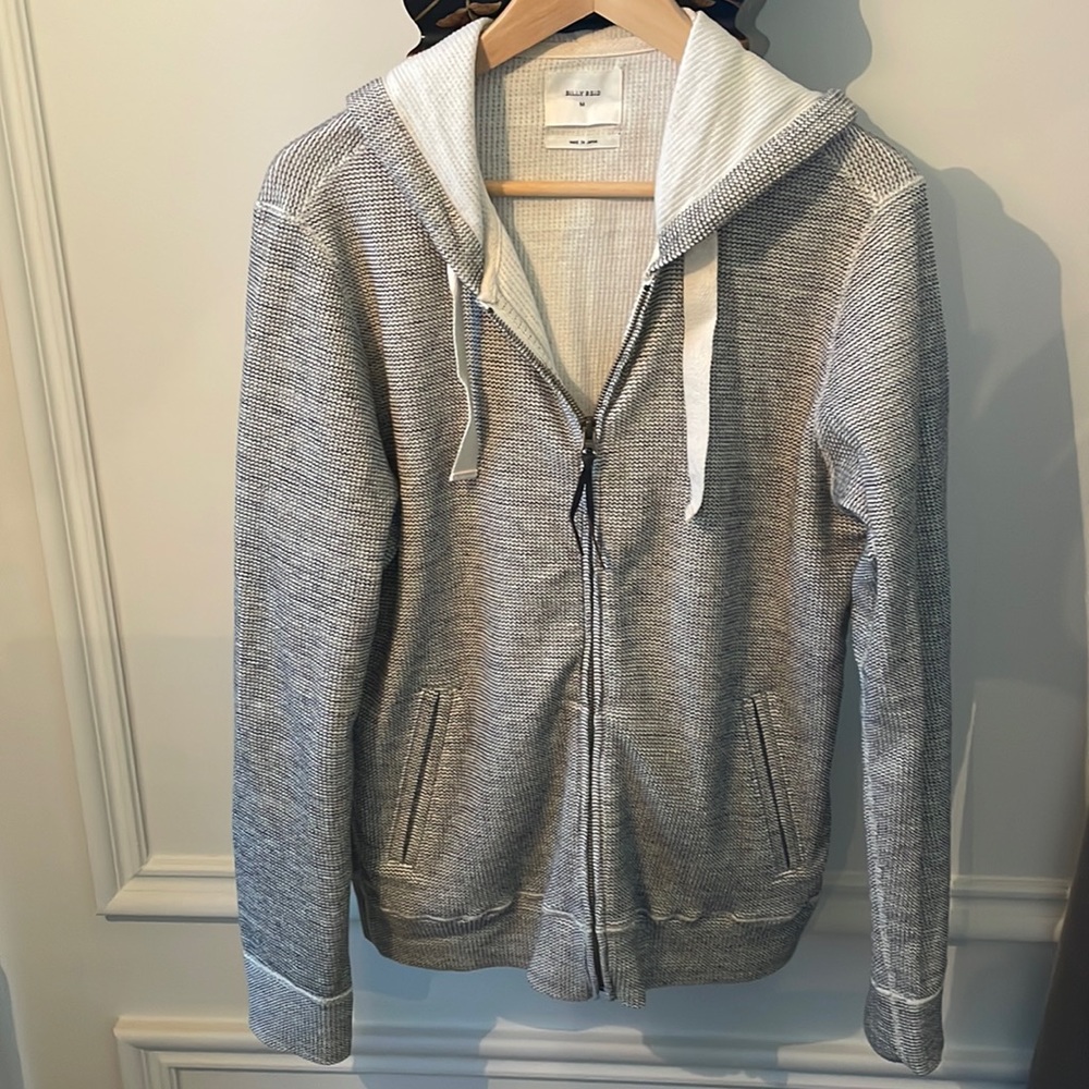 Billy Reid Men’s Full Zip Knit Hoodie Size M
